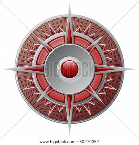 Red Compass, Wind-rose vector