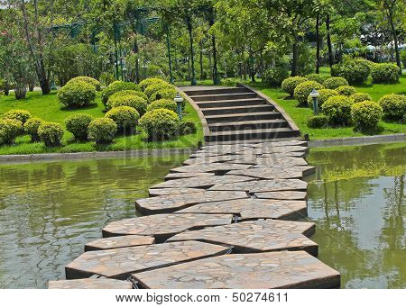 Stone pathway