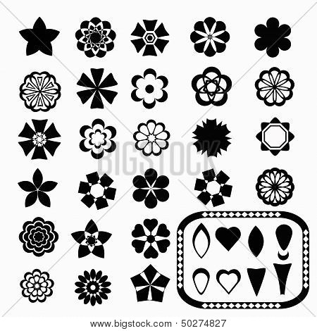 Flower set and elements