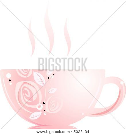Pohár s Rose Tea