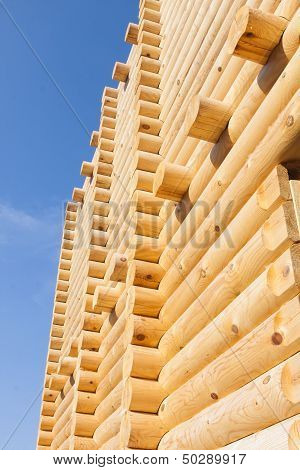 Wooden Wall From Timber