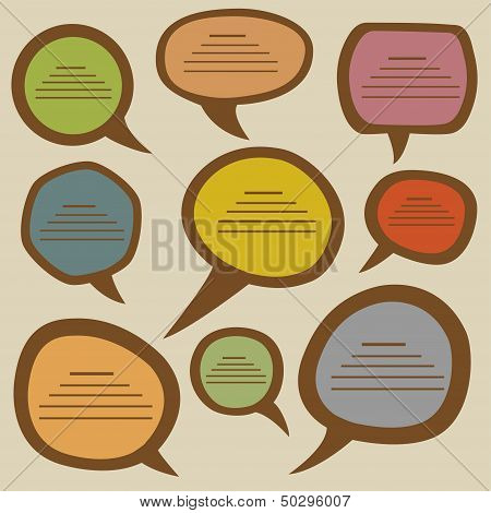 Speech Bubbles Set