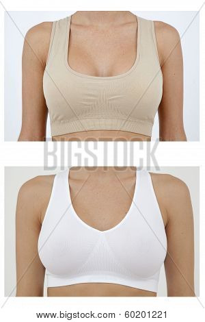 Breast in bra