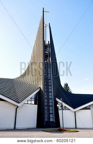 modern church, city Breclav, Czech Republic, Europe