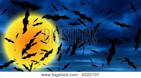 Fondo de Halloween de bat