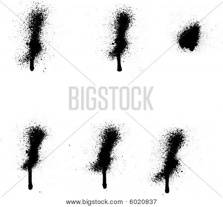 6 Pintura de aerosol (vector)