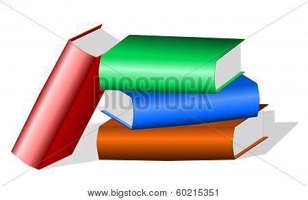 Stack Of Colored Books