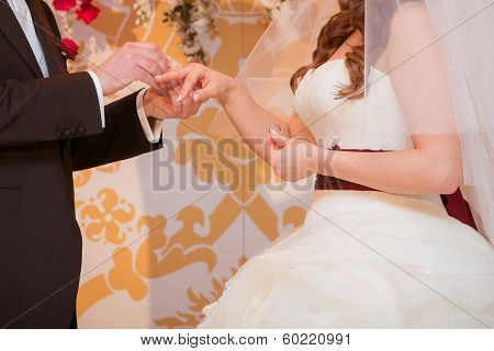 He Put The Wedding Ring On Her