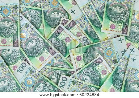 Banknotes Of 100 Pln (polish Zloty)