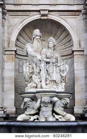 Statue In Vienna, Austria
