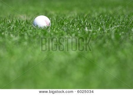 Golfboll och Club