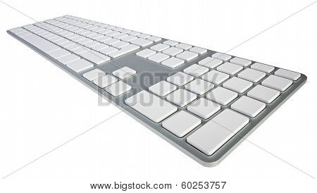 Blank Computer Keyboard