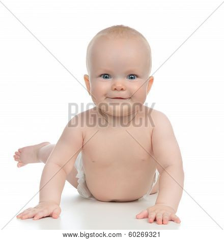 6 Month Child Baby Boy Toddler Lying Happy Smiling