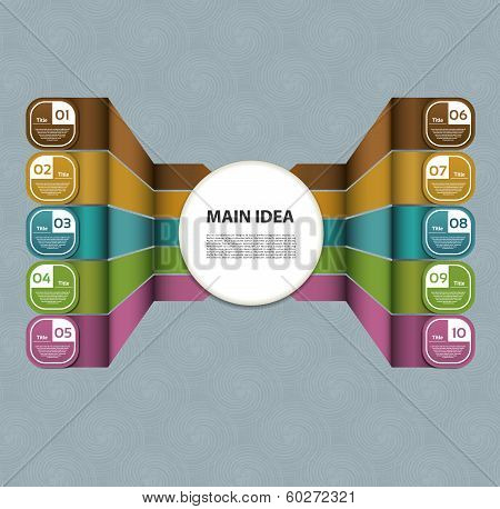 Vector Progress background / product choice or version. eps 10