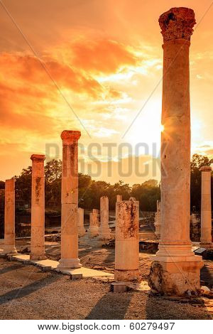 Ancient city of Beit She'an in Israel