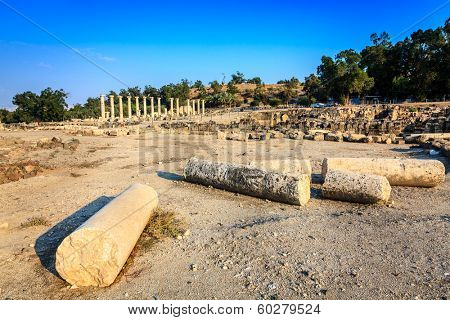 Ancient city of Beit She'an in Israel
