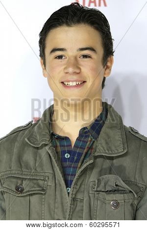 LOS ANGELES - FEB 22: Keean Johnson at the Abercrombie & Fitch 'The Making of a Star' Spring Campaign Party on February 22, 2014 in Los Angeles, CA