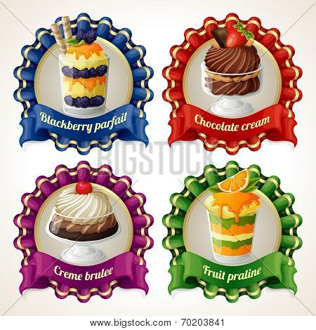Sweets ribbon banners