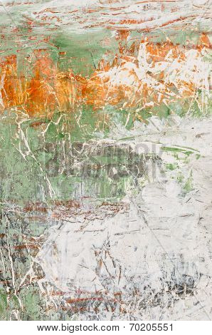 A detail of an abstract acrylic painting