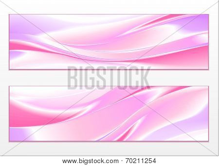 Abstract color wave design element