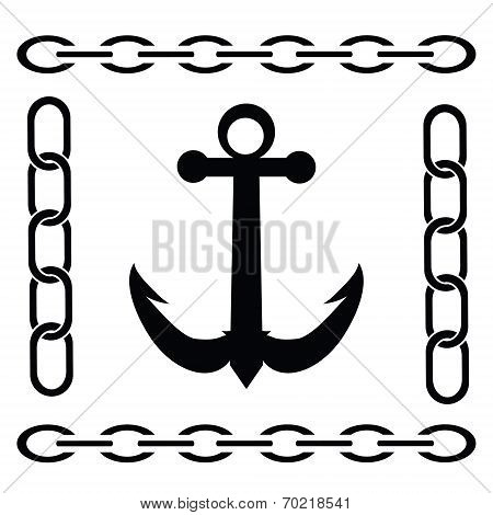 Silhouette Of Anchor