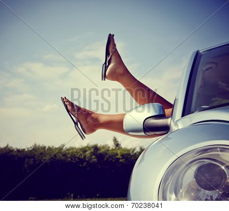 Relaxing In Car
