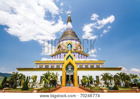 Glass Pagoda Wat Thaton In Mae Ai District Chiangmai Thailand