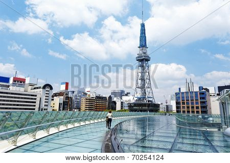 Nagoya, Japan city skyline with Nagoya Tower. 