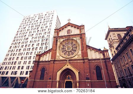 Wide view of Saint Joseph Cathedral