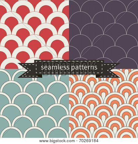 retro seamless patterns