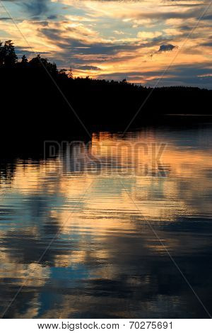Reflection sunset