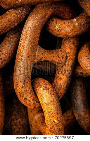Rusy old chain