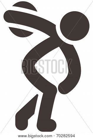 Discus Throw Icon