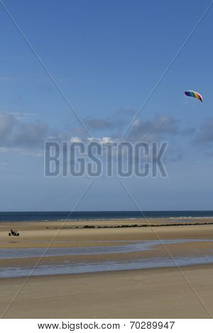 Kitebuggy on the beach