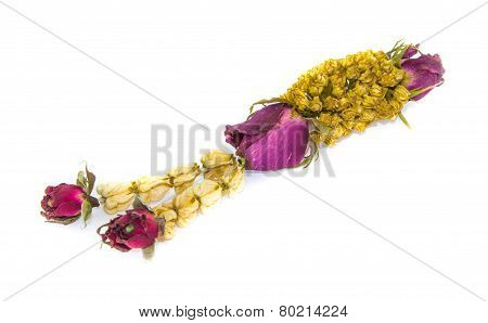 Garland Of Sereisolated On White Background