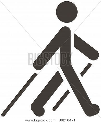 Nordic Walking Icon