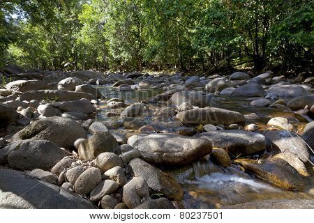  Water and rocks in Finch Hatton gorge, Queensland,Australia