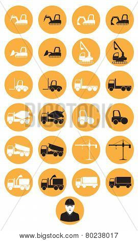 constructions machinery icons