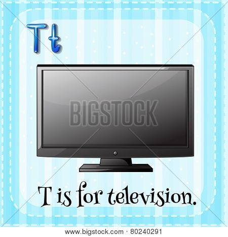 A letter T for television
