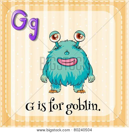 A letter G for goblin