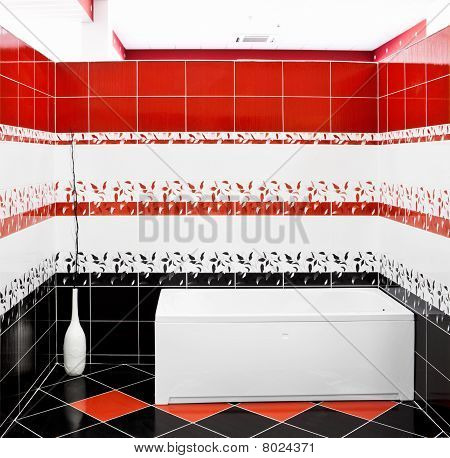 현대의 욕실 욕조