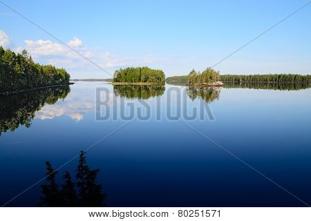 Morning Silence. Lake Engozero, North Karelia, Russia