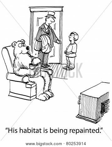 Bear Watches Tv
