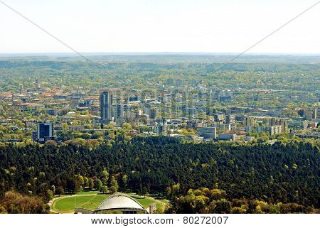 Vilnius City Capital Of Lithuania Aerial View