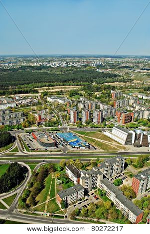 Vilnius City Capital Of Lithuania Aerial View