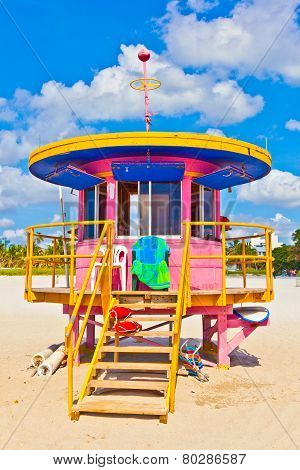 Beachlife At The White Beach In South Miami