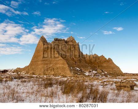 A Peak Rises In The Badlands