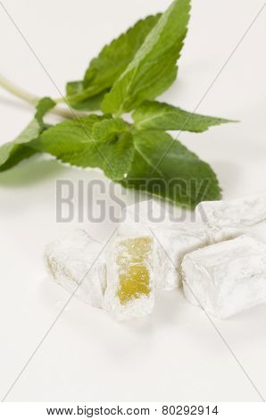 Lukum (turkish Delight) With Mint