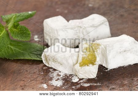 Lukum (turkish Delight) With Mint