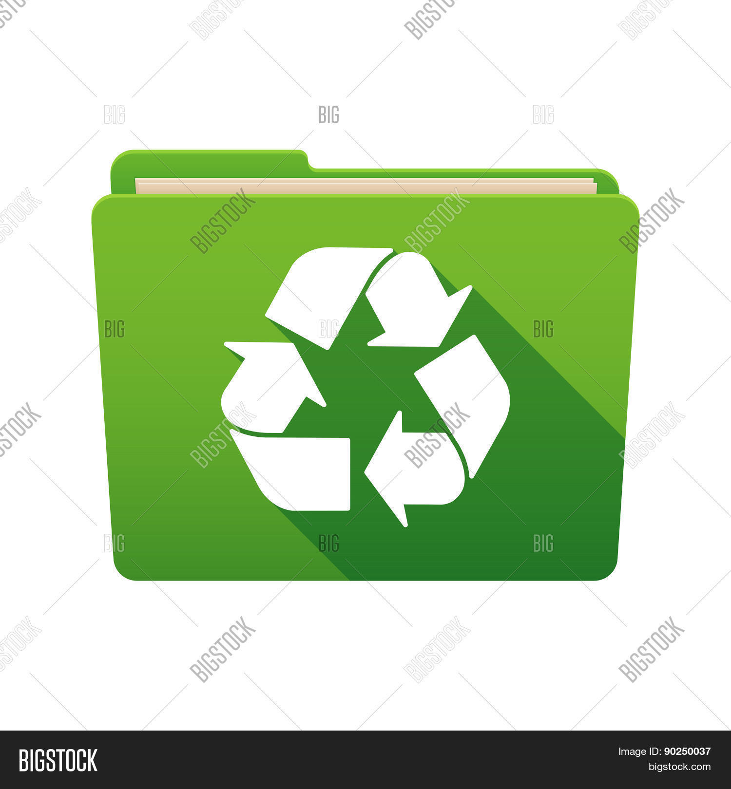 Folder Icon Recycle Vector & Photo (Free Trial) Bigstock